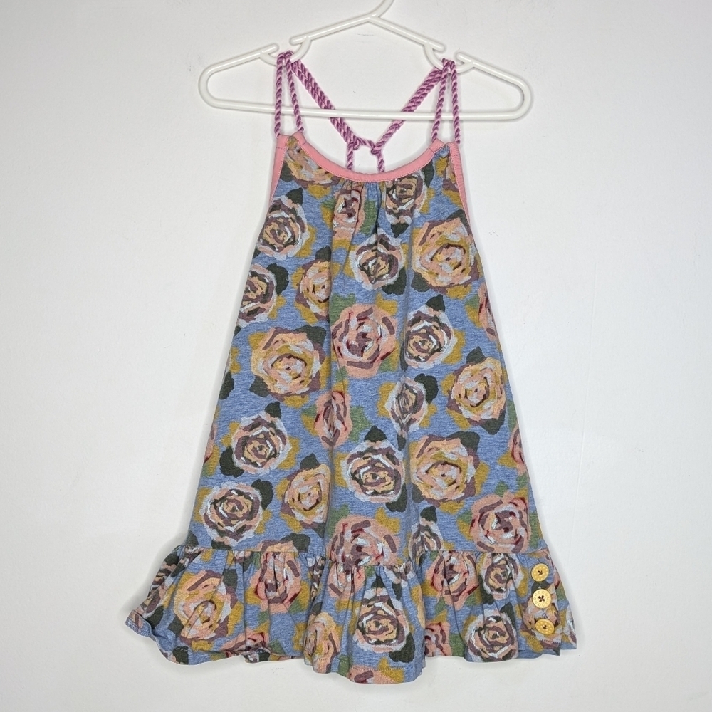 Matilda Jane Pink Purple Blue Twist Strap Floral Tank Top 6